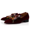 Farfajour – Loafers – Sammet – Vinröd – Herr Farfajour – Loafers – Sammet – Vinröd – Herr
