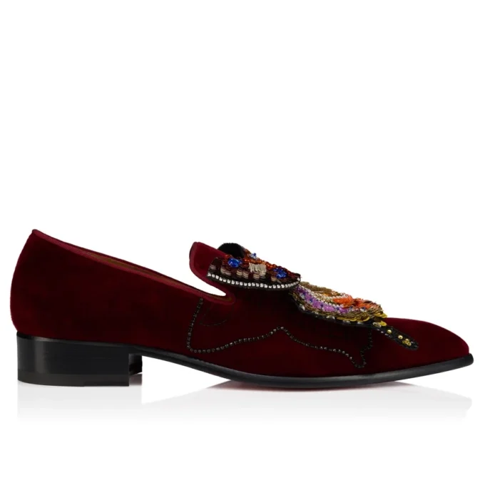 Farfajour – Loafers – Sammet – Vinröd – Herr Farfajour – Loafers – Sammet – Vinröd – Herr