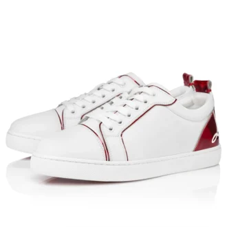 Fun Louise Junior – Sneakers – Kalvskinn och psykiskt lackläder – Vit – Dam