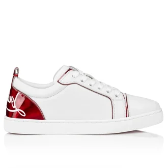Fun Louise Junior – Sneakers – Kalvskinn och psykiskt lackläder – Vit – Dam