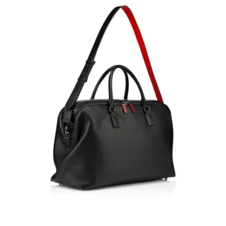 Funky – Duffle Bag – Kornat kalvskinn och spikar – Svart