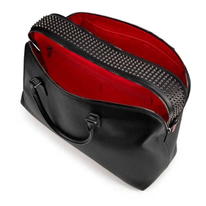 Funky – Duffle Bag – Kornat kalvskinn och spikar – Svart Funky – Duffle Bag – Kornat kalvskinn och spikar – Svart