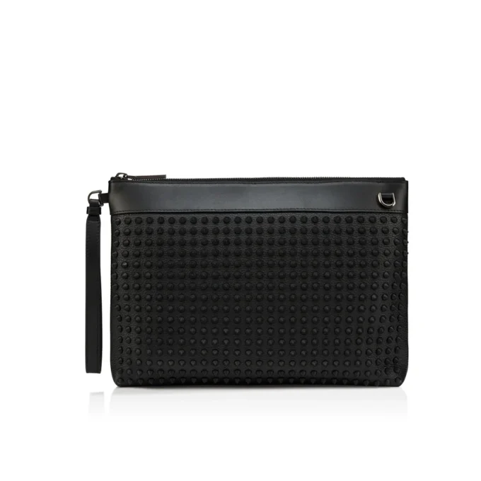 Funky – Pouch – Kornat kalvskinn och spikar – Svart Funky – Pouch – Kornat kalvskinn och spikar – Svart