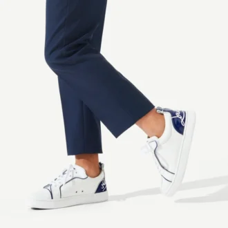 Funnyto – Sneakers – Kalvskinn och lackat kalvskinn – Bianco – Barn