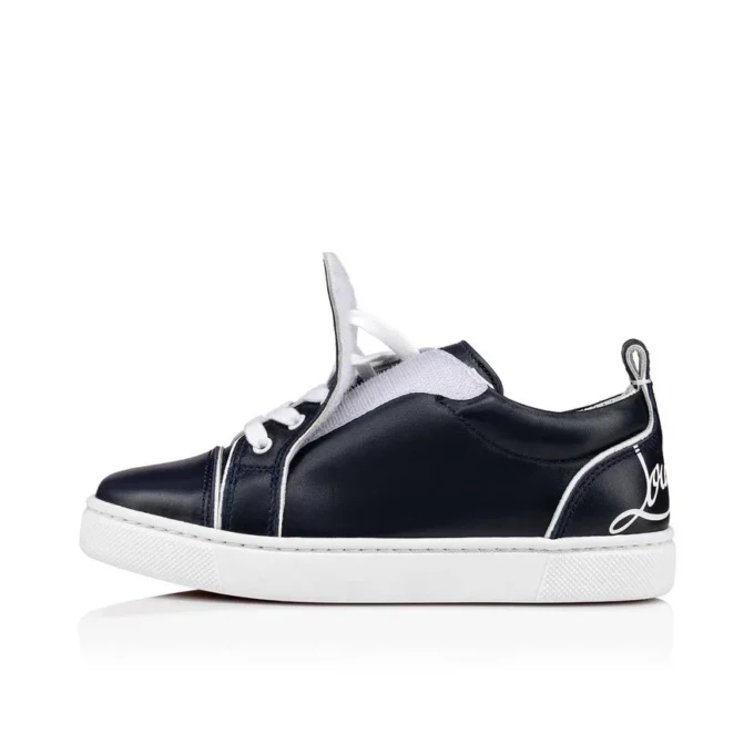 Funnyto – Låga Sneakers – Kalvskinn – Marinblå – Barn Funnyto – Låga Sneakers – Kalvskinn – Marinblå – Barn