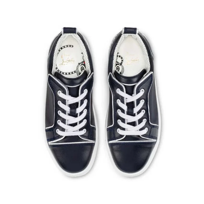 Funnyto – Låga Sneakers – Kalvskinn – Marinblå – Barn Funnyto – Låga Sneakers – Kalvskinn – Marinblå – Barn