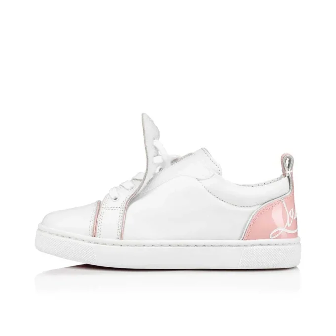Funnyto – Låga Sneakers – Kalvskinn – Rosy – Barn