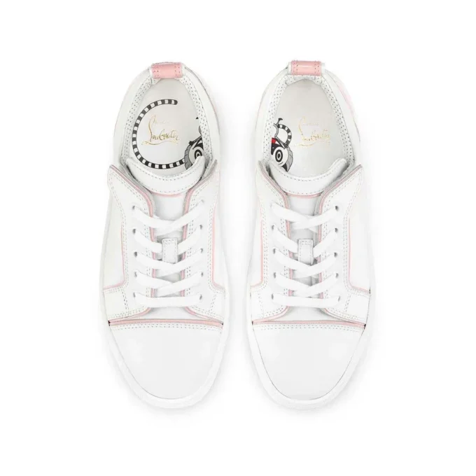 Funnyto – Låga Sneakers – Kalvskinn – Rosy – Barn