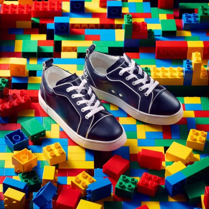 Funnyto – Sneakers – Kalvskinn – Marinblå – Barn Funnyto – Sneakers – Kalvskinn – Marinblå – Barn