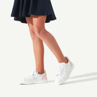 Funnyto – Låga Sneakers – Kalvskinn – Rosy – Barn