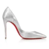 Iriza – 100 mm pumps – laminerat nappaläder – silver – dam Iriza – 100 mm pumps – laminerat nappaläder – silver – dam