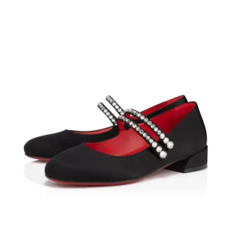 Jane Fille – Ballerinaskor – Kreppsatin – Svart – Barn Jane Fille – Ballerinaskor – Kreppsatin – Svart – Barn