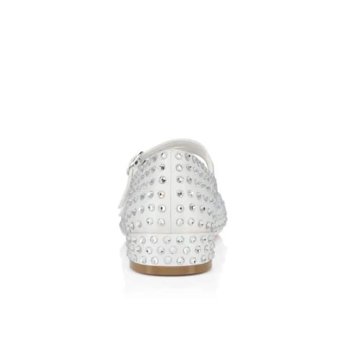 Jane Fille Strass Boum – Ballerinaskor – kreppsatäng och strass – elfenben – barn Jane Fille Strass Boum – Ballerinaskor – kreppsatäng och strass – elfenben – barn