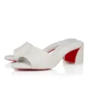 Jane Mule – 55 mm mules – nappaläder – Bianco – dam