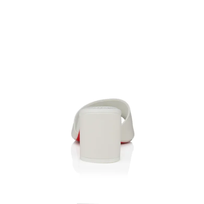 Jane Mule – 55 mm mules – nappaläder – Bianco – dam