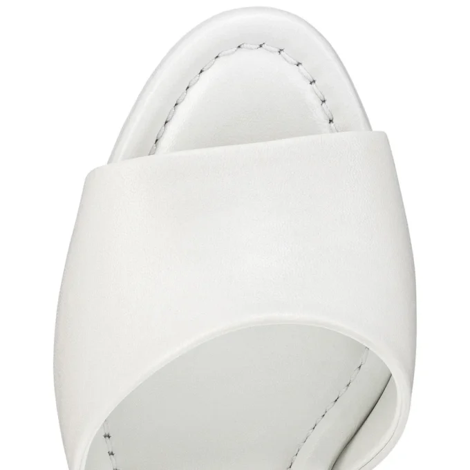 Jane Mule – 85 mm mules – lammnappaläder – Bianco – dam