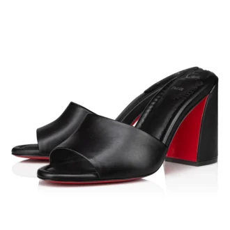 Jane Mule – 85 mm mules – lammnappaläder – svart – dam