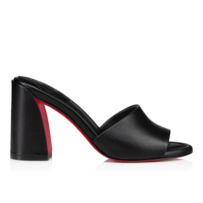 Jane Mule – 85 mm mules – lammnappaläder – svart – dam Jane Mule – 85 mm mules – lammnappaläder – svart – dam