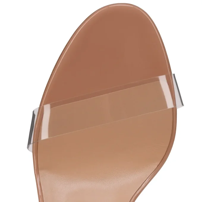 Just Nothing – 85 mm mules – lackläder och TPU – Blush – Dam