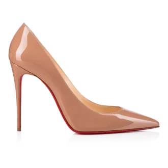 Kate – 100 mm pumps – lackat kalvskinn – Blush – Dam