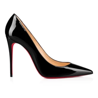 Kate – 100 mm pumps – lackkalvskinn – svart – dam