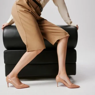Kate – 70 mm pumps – lackat kalvskinn – Blush – Dam