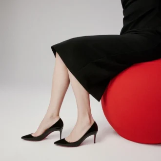 Kate – 70 mm pumps – lackkalvskinn – svart – dam