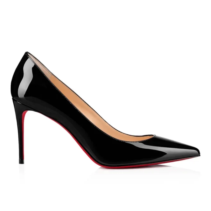 Kate – 85 mm pumps – lackat kalvskinn – svart – dam