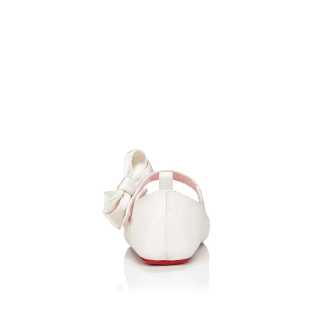 Lou Babe – Ballerinaskor – Kreppsatin – Bianco – Baby Lou Babe – Ballerinaskor – Kreppsatin – Bianco – Baby