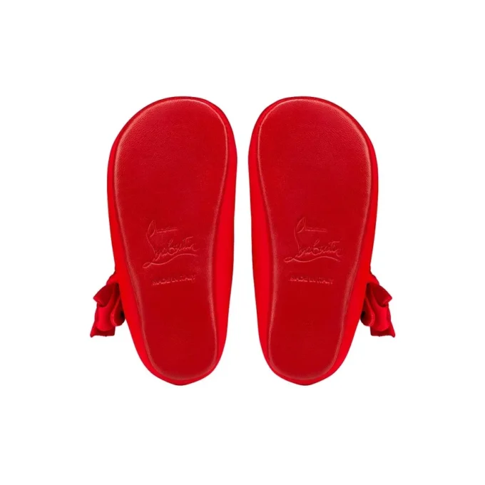 Lou Babe – Ballerinaskor – Kreppsatin – Loubi – Baby Lou Babe – Ballerinaskor – Kreppsatin – Loubi – Baby