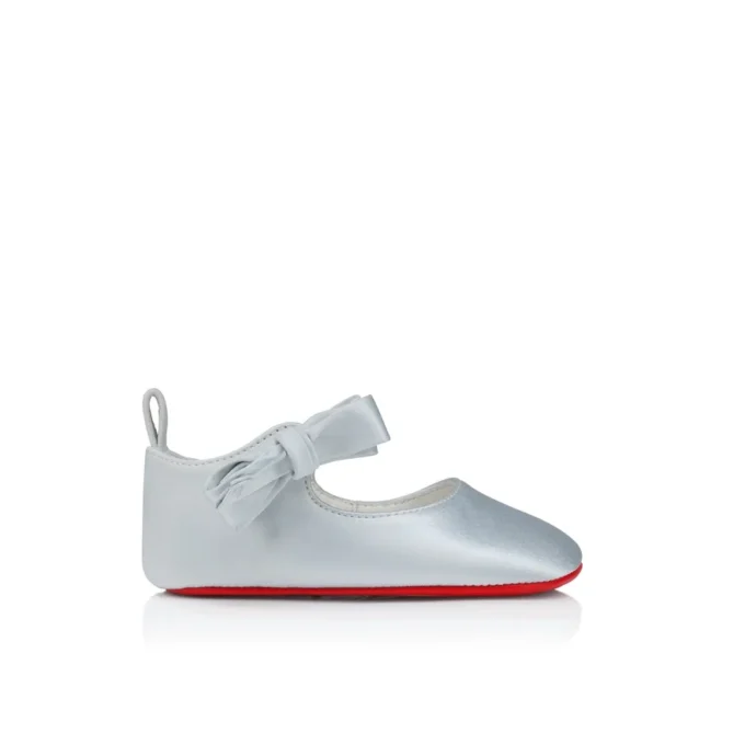 Lou Babe – Ballerinaskor – Kreppsatin – Pastellblå – Baby Lou Babe – Ballerinaskor – Kreppsatin – Pastellblå – Baby