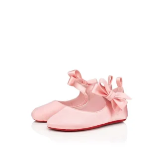 Lou Babe – Ballerinaskor – Kreppsatin – Rosy – Baby Lou Babe – Ballerinaskor – Kreppsatin – Rosy – Baby