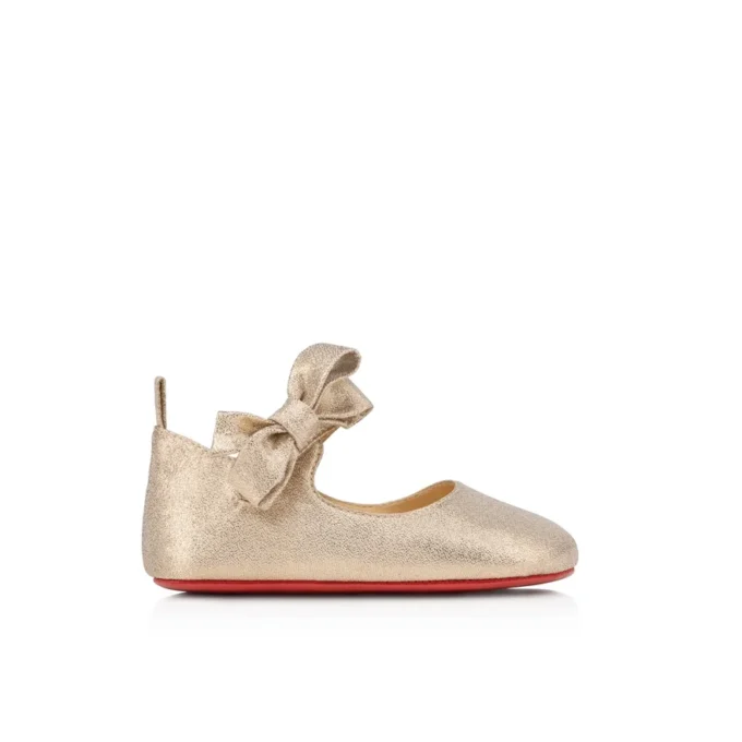 Lou Babe – Ballerinaskor – Lurex – Guld – Baby