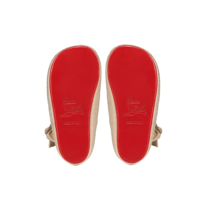 Lou Babe – Ballerinaskor – Lurex – Guld – Baby