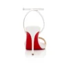 Loubi Queen – 100 mm remsandaler – nappaläder – Bianco – dam Loubi Queen – 100 mm remsandaler – nappaläder – Bianco – dam