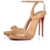 Loubi Queen – 120 mm sandaler – nappaläder – Nude 1 – dam Loubi Queen – 120 mm sandaler – nappaläder – Nude 1 – dam