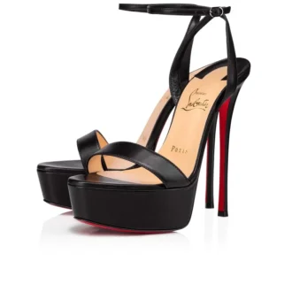 Loubi Queen Alta – 150 mm pumps – nappaläder – svart – dam