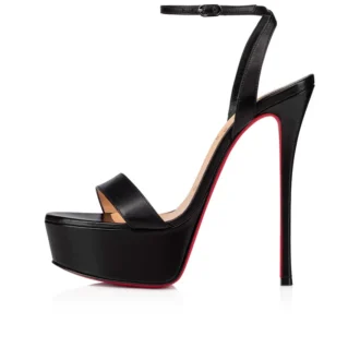 Loubi Queen Alta – 150 mm pumps – nappaläder – svart – dam
