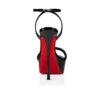 Loubi Queen Alta – 150 mm remsandaler – lackläder – svart – dam Loubi Queen Alta – 150 mm remsandaler – lackläder – svart – dam