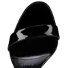 Loubi Queen Alta – 150 mm remsandaler – lackläder – svart – dam Loubi Queen Alta – 150 mm remsandaler – lackläder – svart – dam