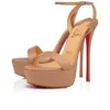 Loubi Queen Alta – 150 mm remsandaler – nappaläder – Blush – dam Loubi Queen Alta – 150 mm remsandaler – nappaläder – Blush – dam