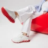 Loubishark – Sneakers – Kalvskinn och neopren – Bianco – Dam Loubishark – Sneakers – Kalvskinn och neopren – Bianco – Dam