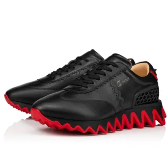 Loubishark – Sneakers – Kalvskinn och neopren – Svart – Herr Loubishark – Sneakers – Kalvskinn och neopren – Svart – Herr