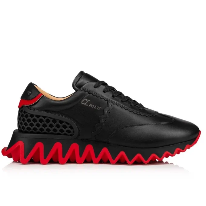 Loubishark – Sneakers – Kalvskinn och neopren – Svart – Herr Loubishark – Sneakers – Kalvskinn och neopren – Svart – Herr