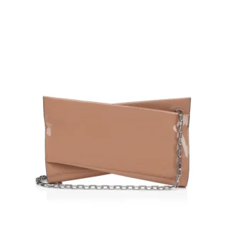 Loubitwist – Clutch – Lackläder – Blush