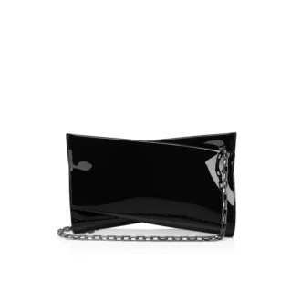 Loubitwist – Clutch – Lackläder – Svart
