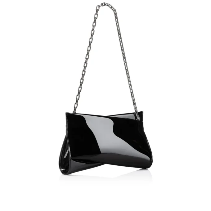 Loubitwist – Clutch – Lackläder – Svart
