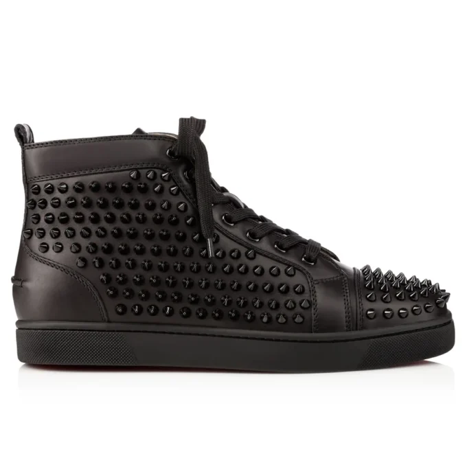Louis – Höga Sneakers – Kalvskinn och spikar – Svart – Herr Louis – Höga Sneakers – Kalvskinn och spikar – Svart – Herr
