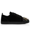 Louis Junior P Pik Pik Strass – Sneakers – Veau Velours – Svart – Herr Louis Junior P Pik Pik Strass – Sneakers – Veau Velours – Svart – Herr