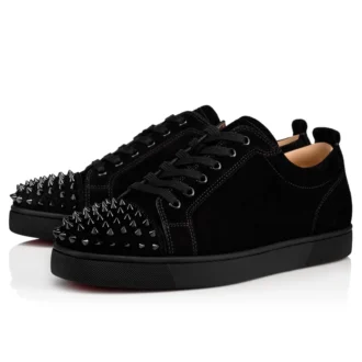 Louis Junior Spikes – Sneakers – Veau Velours – Svart – Herr